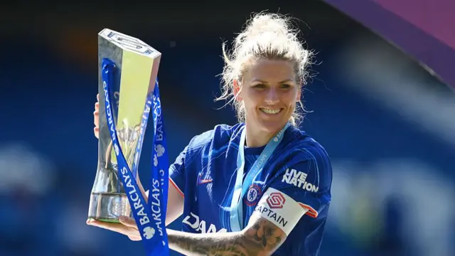 Millie Bright of Chelsea poses for a photo