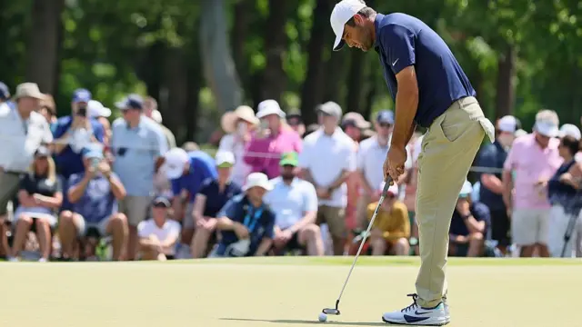 Scottie Scheffler at the US PGA Championship