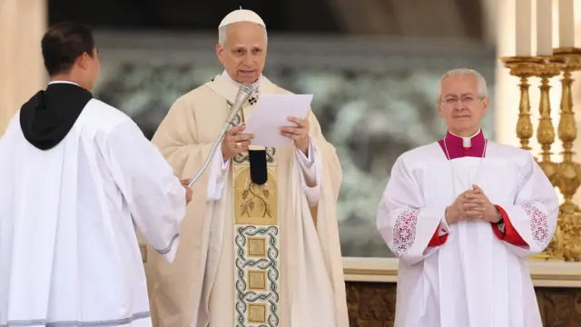 Pope Leo XIV celebrates Mass
