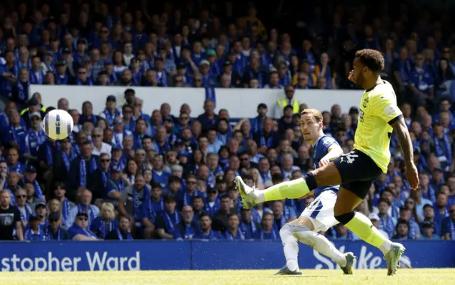 Southampton's Welington in action with Everton's James Garner