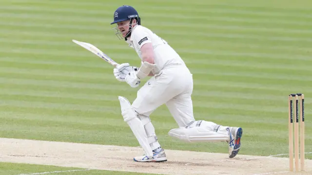 Sam Robson batting for Middlesex against Leics