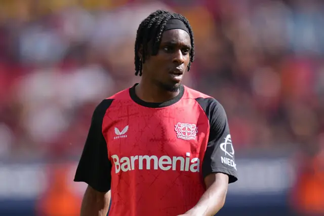 Jeremie Frimpong looking on