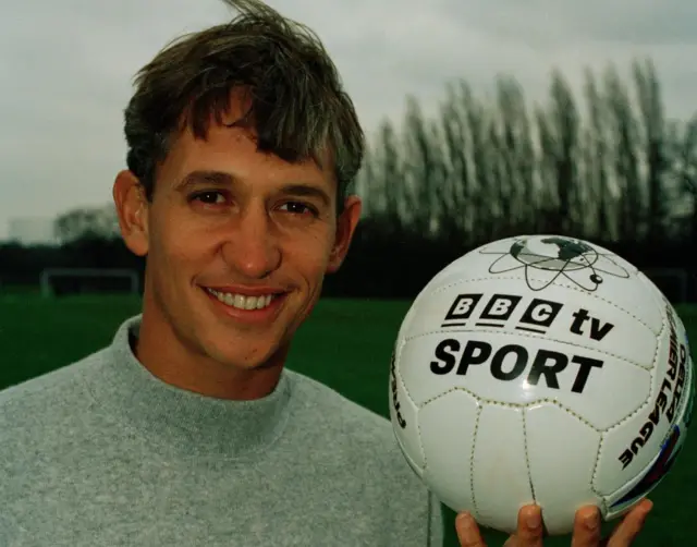 Lineker pictured in 1995
