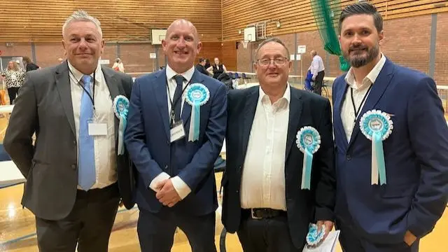 Winning Reform candidates in Derbyshire