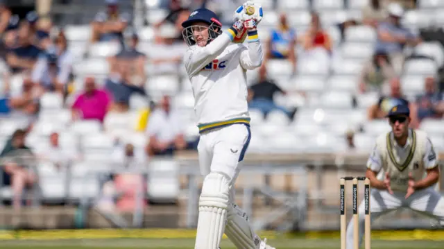 Harry Brook batting