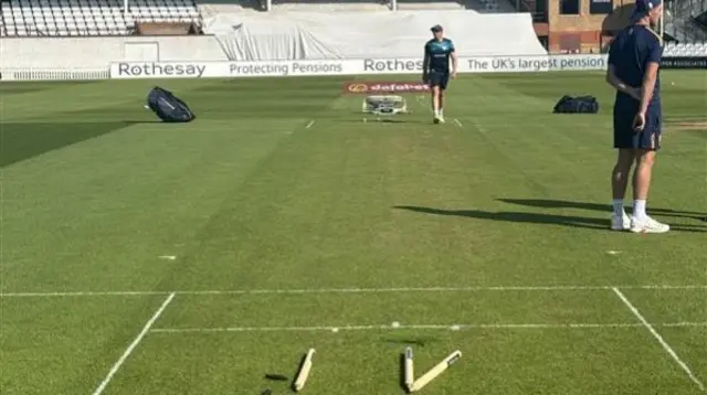 The pitch at Taunton for the visit of Essex