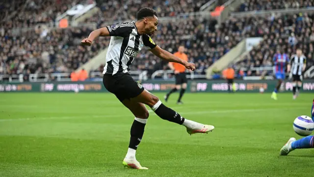 Murphy in action for Newcastle