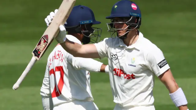 Asa Tribe celebrates scoring fifty