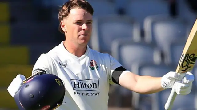 Marcus Harris celebrates century