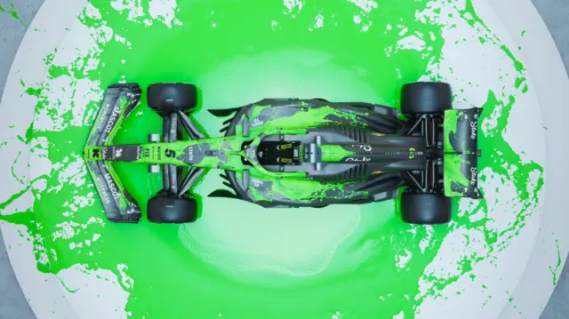 Sauber's green art-inspired livery for Miami
