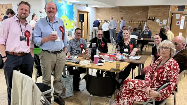 Group of Labour candidates smiling