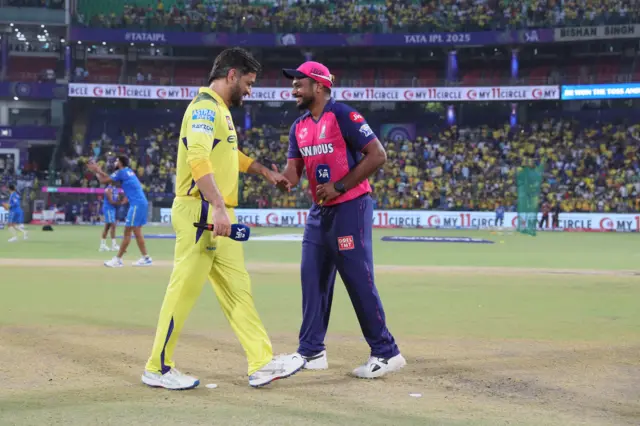 MS Dhoni and Sanju Samson