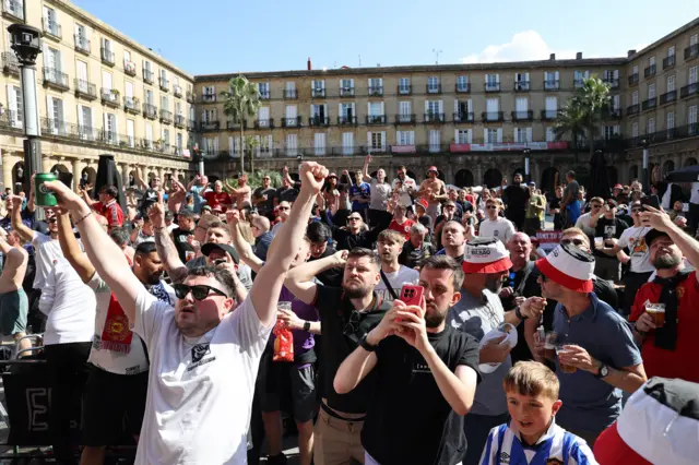 Fans in Bilbao