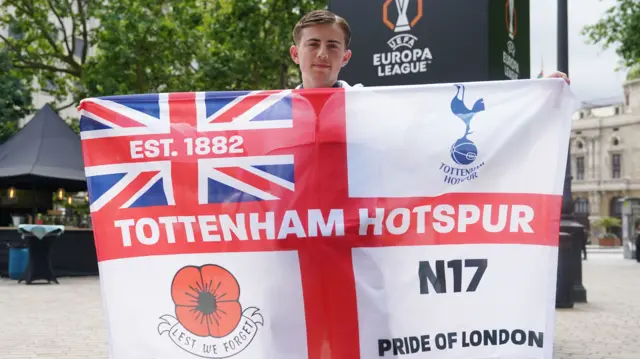 Tottenham Hotspur at the fan park in Bilbao