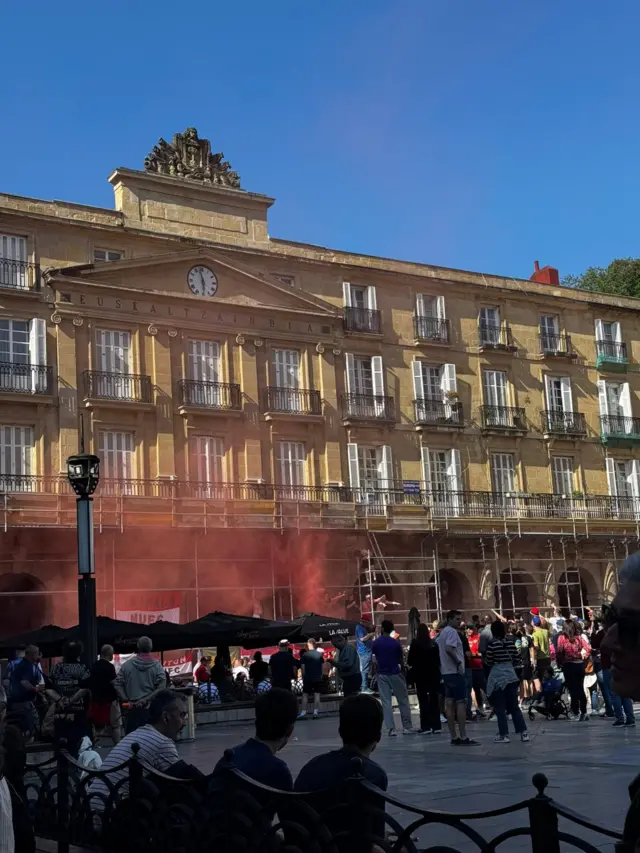 An image from the centre of Bilbao