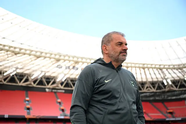 Ange Postecoglou in the San Mames Stadium