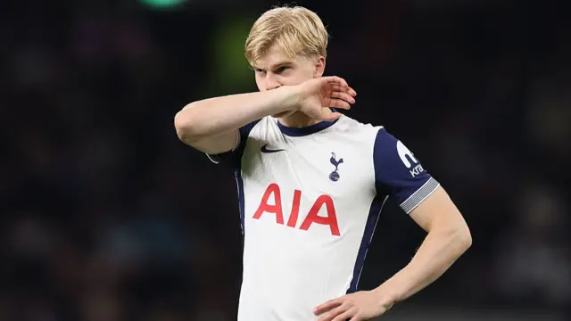 Tottenham player Lucas Bergvall