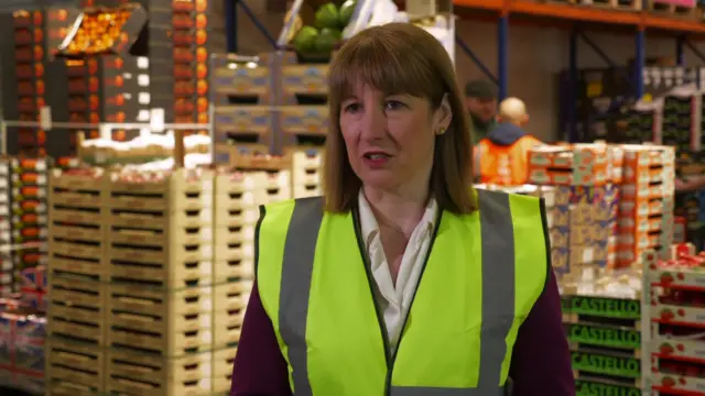 Rachel Reeves wearing a hi-vis