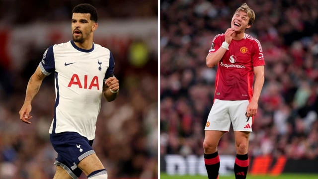 Dominic Solanke and Rasmus Hojlund