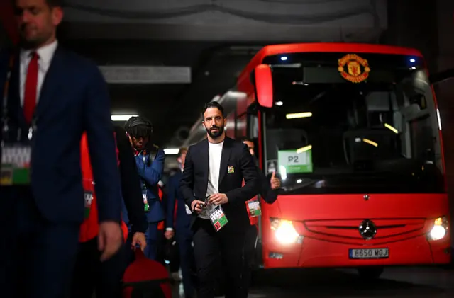 Ruben Amorim, Manager of Manchester United, arrives