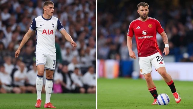 Micky Van de Ven and Luke Shaw
