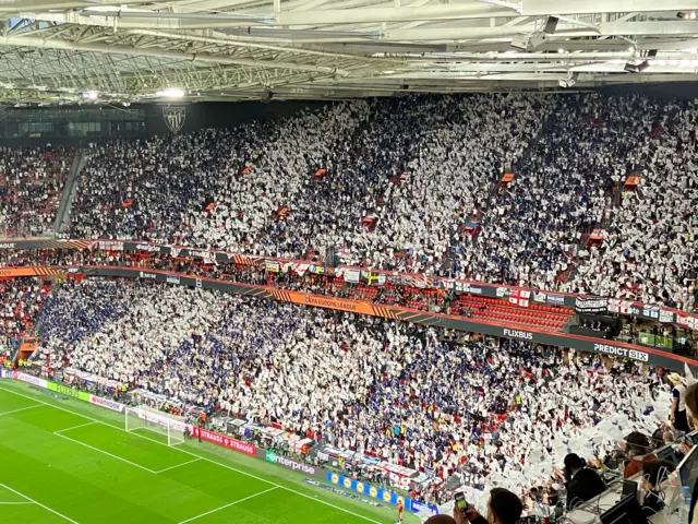Tottenham fans in Bilbao