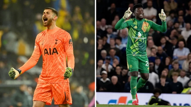 Guglielmo Vicario and Andre Onana