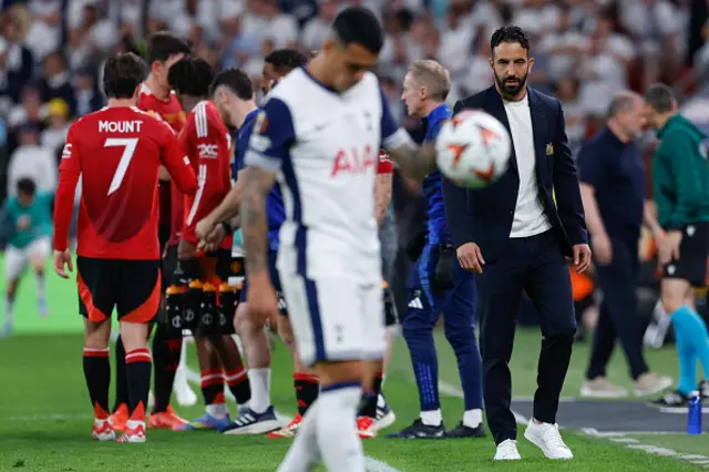 Manchester United's Portuguese head coach Ruben Amorim is pictured