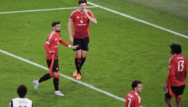 Manchester United's Bruno Fernandes during the UEFA Europa League final