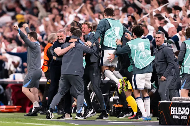 Ange Postecoglou celebrates