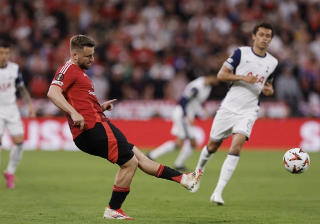 Manchester United's Luke Shaw in action