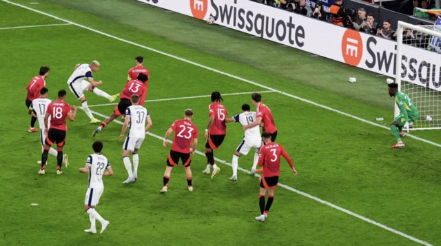Tottenham Hotspur's Richarlison shoots towards goal