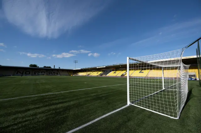 Blue skies over West Lothian before tonight's big match