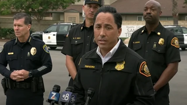 Todd Gloria speaking at a news conference