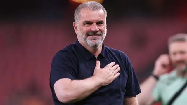 Postecoglou during the Europa League final