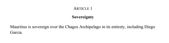 Cut out of deal saying sovereignty handed to Mauritius