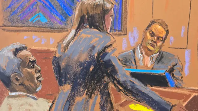 Prosecutor Maurene Comey questions George Kaplan as he testifies at Sean "Diddy" Combs' sex trafficking trial