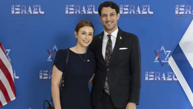 Yaron and Sarah smiling