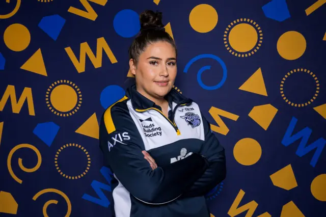 Lauren Palmer, Head Coach of Leeds Rhinos poses for a portrait