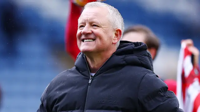 A smiling Sheffield United boss Chris Wilder