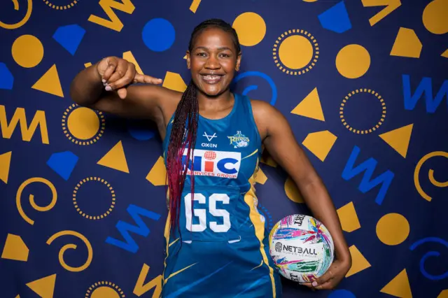 Joyce Mvula of Leeds Rhinos poses for a portrait