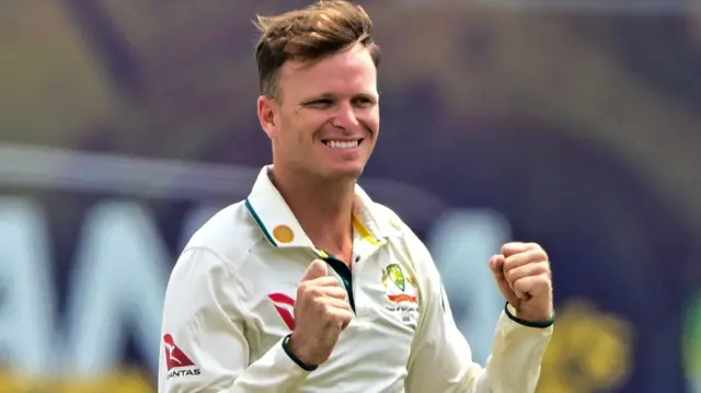 Matt Kuhnemann takes a wicket for Glamorgan
