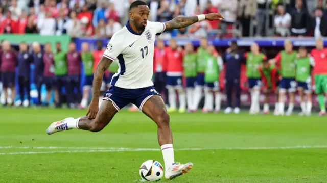 Toney's no-look penalty against Switzerland
