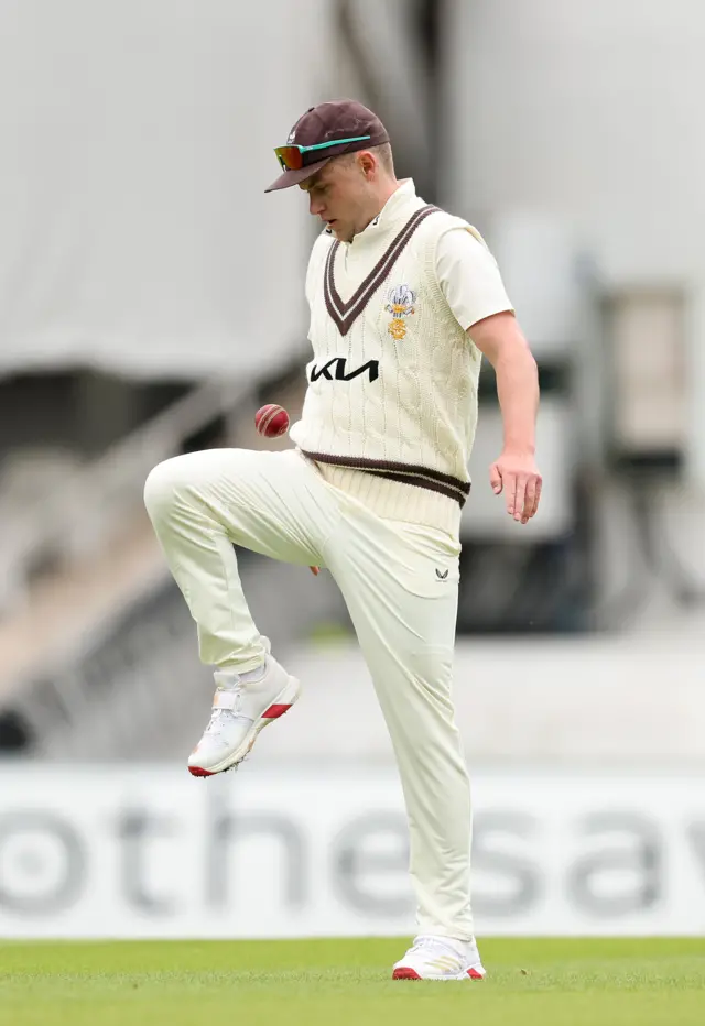 Sam Curran fielding for Surrey