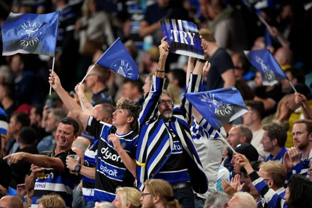 Bath fans show their support