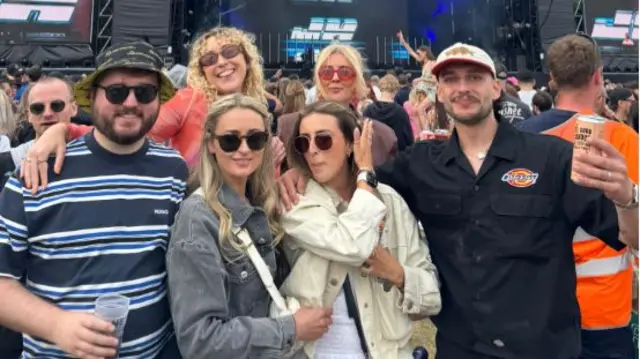 Kurtis and his girlfriend Lydia and their friends.