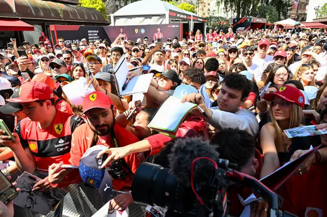 Fans in Monaco