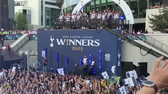 Spurs celebrations