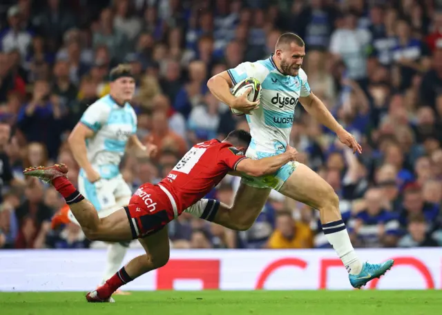 Bath's Will Butt in action