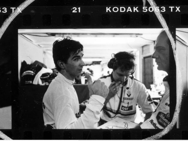 Damon Hill and Adrian Newey during their time at Williams